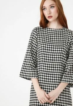 Madam-T MELANICA - Robe De Jour - Weiß Schwarz -Madam-T Soldes 2022 38e299abd5de4d9b82e368cfaff3ae80