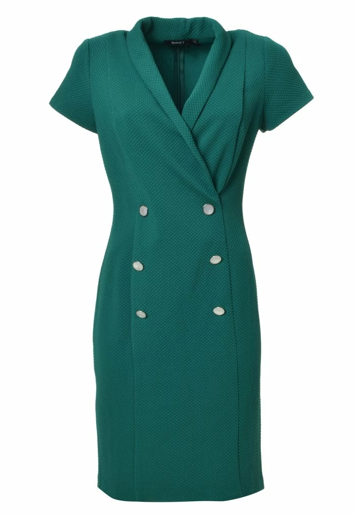 Madam-T KONTATA - Robe Fourreau - Aqua 7 Madam-T KONTATA - Robe Fourreau - Aqua – Image 7