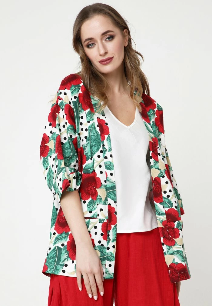 Madam-T EIDA - Blazer - Weiß, Rot 5 Madam-T EIDA - Blazer - Weiß, Rot – Image 5