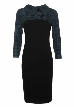 Madam-T JERSEYKLEID GINA - Robe Fourreau - Schwarz, Hellblau -Madam-T Soldes 2022 3992de8552f14443bc02071b1ed110c2