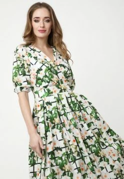 Madam-T Robe Longue - Milchig, Grün -Madam-T Soldes 2022 39bc2de9b81e489fbc835464d428d959