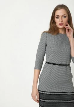 Madam-T Robe Fourreau - Grau,schwarz -Madam-T Soldes 2022 39f7ecad14a6450586d2adc1ad57099c