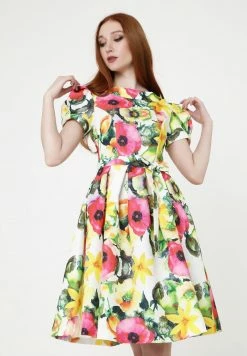 Madam-T RETRONA - Robe De Jour - Weiß/rosa -Madam-T Soldes 2022 3a2de21bc0474c7585dd013103c09259