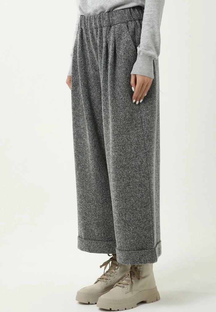 Madam-T TRESSA - Pantalon Classique - Schwarz/weiß 5 Madam-T TRESSA - Pantalon Classique - Schwarz/weiß – Image 5