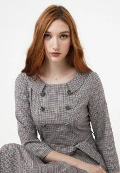 Madam-T VESTA - Robe De Jour - Grau,/rosa -Madam-T Soldes 2022 3a76fb33db0c49faaa65ed4786e54e06