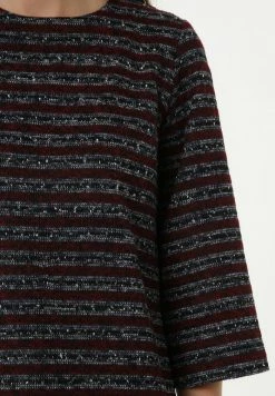 Madam-T MELANICA - Robe De Jour - Grau Weinrot -Madam-T Soldes 2022 3b225480cc4744cb93e780262d17d1b0