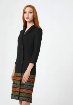 Madam-T ELMA - Robe De Jour - Schwarz, Orange -Madam-T Soldes 2022 3b4b3d80dd154e46931254a977399082