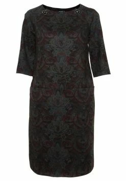 Madam-T FERULE - Robe Fourreau - Grau/weinrot -Madam-T Soldes 2022 3b6ddb2ec0fb4503a9fd36a303904fd2