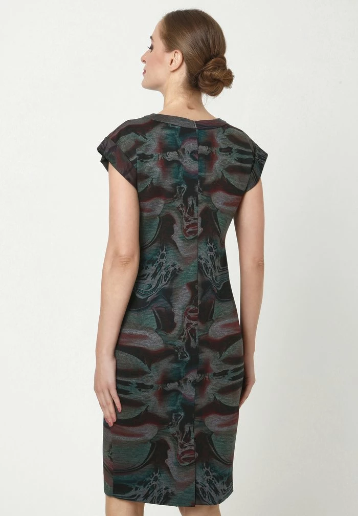 Madam-T FROMA - Robe Fourreau - Grau, Aqua 3 Madam-T FROMA - Robe Fourreau - Grau, Aqua – Image 3