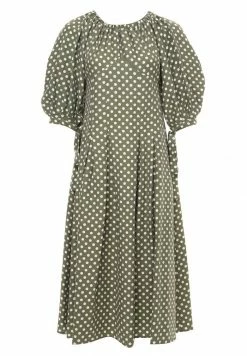 Madam-T ANTONELLA - Robe De Jour - Khaki/ Weiß -Madam-T Soldes 2022 3bf68827827e4713a8e25ed645522883