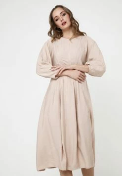 Madam-T Vilda - Robe De Jour - Beige