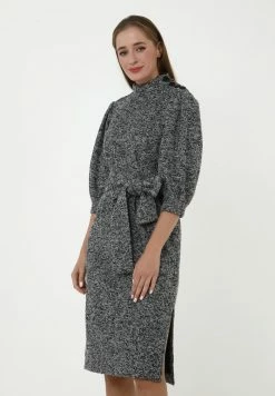 Madam-T MARENA - Robe De Jour - Grau, Silbrig -Madam-T Soldes 2022 3c6b1397d2a0455589cb06f22558a927