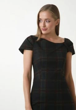 Madam-T Robe Fourreau - Blau/ Rot -Madam-T Soldes 2022 3ca3e05ecb934a198cf2e36b81e78a71