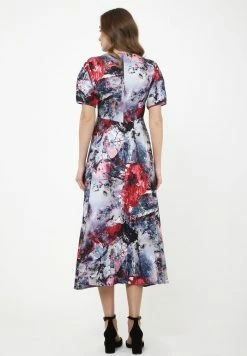 Madam-T MENOLA - Robe De Jour - Dunkelgrau, Burgund -Madam-T Soldes 2022 3cbd6b4f87c4485982c978ee730c7e12