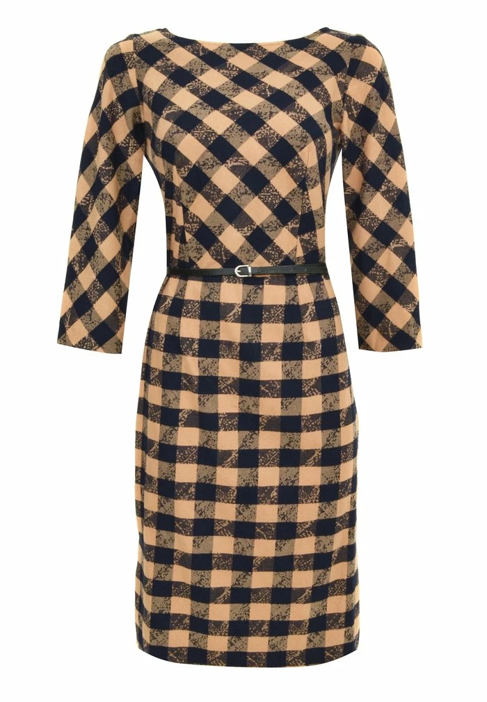 Madam-T MUARA - Robe Fourreau - Beige/blau 8 Madam-T MUARA - Robe Fourreau - Beige/blau – Image 8