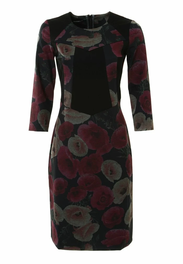 Madam-T ALMAZA - Robe Fourreau - Schwarz/senf 7 Madam-T ALMAZA - Robe Fourreau - Schwarz/senf – Image 7