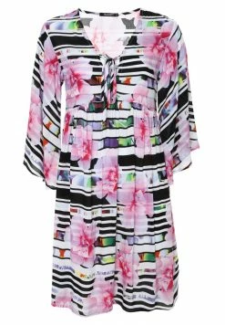 Madam-T YAGAVA - Robe De Jour - Weiß, Rosa -Madam-T Soldes 2022 3e5d16bcb4a247a6a548f1c86baceea6