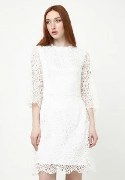 Madam-T SONATERA - Robe Fourreau - Weiß