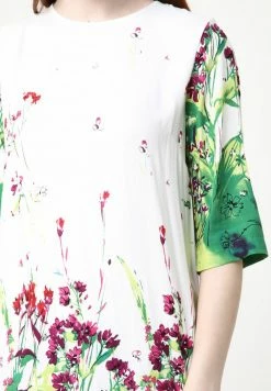 Madam-T MILANA - Robe De Jour - Weiß, Hellgrün -Madam-T Soldes 2022 3ef2e7183cec4d41ae0058d18c85a2f2