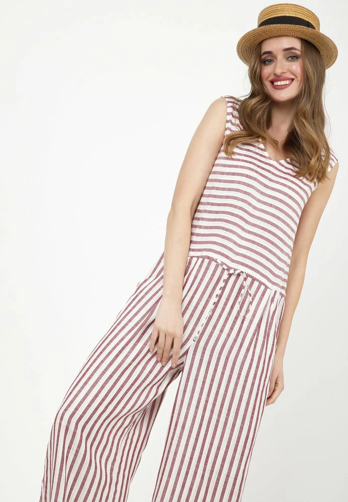 Madam-T Combinaison - Wein Rot, Weiß 8 Madam-T Combinaison - Wein Rot, Weiß – Image 8