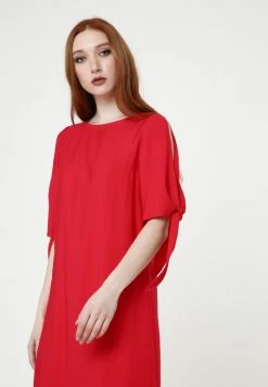 Madam-T GZHELA - Robe De Jour - Scharlachrot -Madam-T Soldes 2022 3f3fb19ac1494020a82737d195dc27be