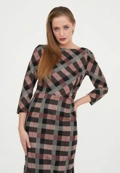 Madam-T MUARA - Robe Fourreau - Bla Askk/beige -Madam-T Soldes 2022 3f437c87f7e94c4b98daf461203accc7