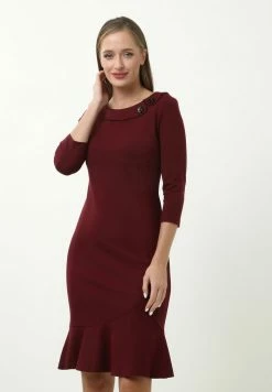 Madam-T KLEID DEVENTA - Robe De Jour - Weinrot