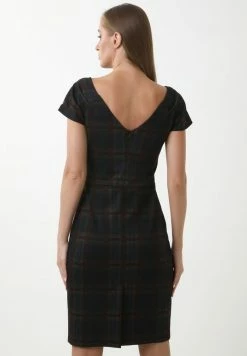 Madam-T Robe Fourreau - Blau/ Rot -Madam-T Soldes 2022 3f9af5a691db4d31863e55f1f20e165c