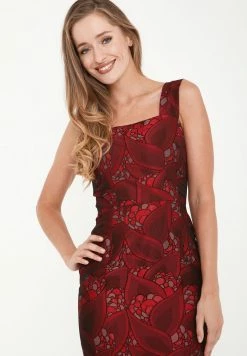 Madam-T ALIANA - Robe Fourreau - Wein Rot, Rot -Madam-T Soldes 2022 3fce9f10a8694b579a12ec040cbe58d3