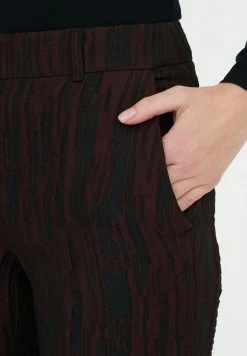 Madam-T MARIO - Pantalon Classique - Schwarz/burgund -Madam-T Soldes 2022 40b395863bb5464eb56a1efcdb7c3303