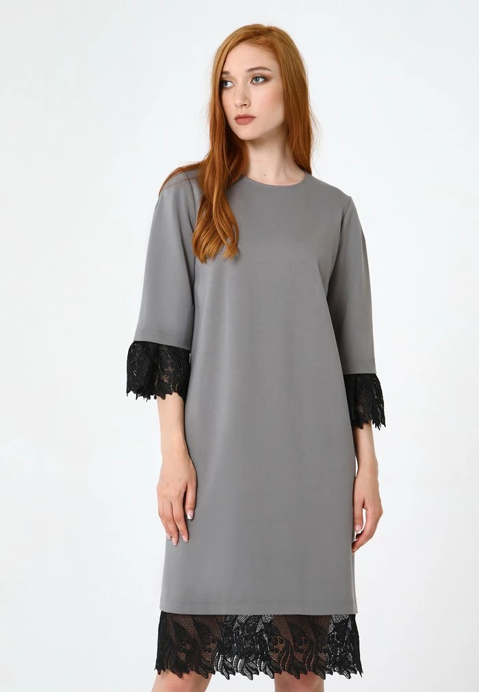 Madam-T MERIKANA - Robe De Jour - Grau 1 Madam-T MERIKANA - Robe De Jour - Grau