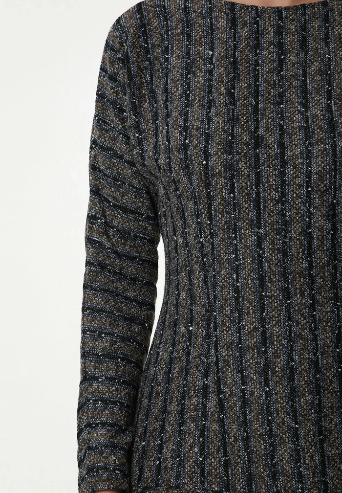 Madam-T SAMARA - Robe Pull - Grau Hellbraun 5 Madam-T SAMARA - Robe Pull - Grau Hellbraun – Image 5