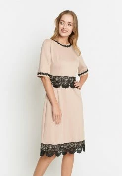 Madam-T SOPHIKO - Robe De Jour - Beige