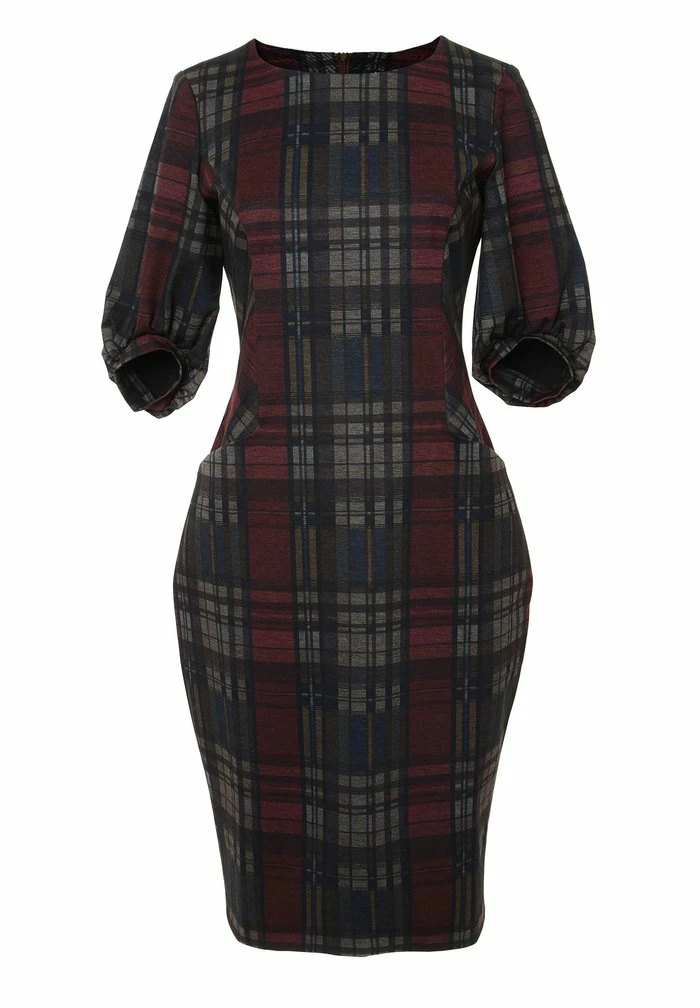 Madam-T JERSEYKLEID AGARATA - Robe Fourreau - Weinrot, Blau 7 Madam-T JERSEYKLEID AGARATA - Robe Fourreau - Weinrot, Blau – Image 7