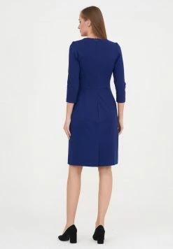 Madam-T LIRIA - Robe Fourreau - Indigo -Madam-T Soldes 2022 4201435d05b440ee8cf4f7bfd1ac1581