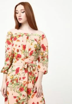 Madam-T Robe De Jour - Pfirsich, Rot -Madam-T Soldes 2022 4209f37713b945b092a7b3b2ab577e58