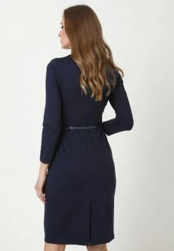 Madam-T AMBONA - Robe Fourreau - Koralle Blau -Madam-T Soldes 2022 421e0e7b1167495883a92569b400784a