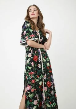 Madam-T ROSA - Robe Longue - Schwarz, Grün -Madam-T Soldes 2022 42cb4de8d31c42dfb6bfd169b36b96da