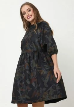 Madam-T ADAMASA - Robe En Jersey - Blau Grau