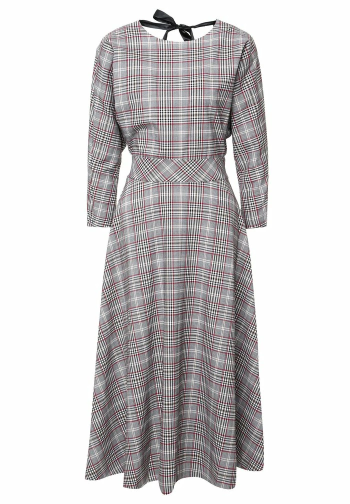 Madam-T ASUANA - Robe De Jour - Grau/ Weinrot 8 Madam-T ASUANA - Robe De Jour - Grau/ Weinrot – Image 8