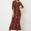 Madam-T ARAGURIA - Robe Longue - Pflaume