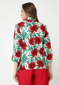 Madam-T SILVANA - Blazer - Weiß, Rot -Madam-T Soldes 2022 450167c35b274fc0b3730ccc4bd21bd7