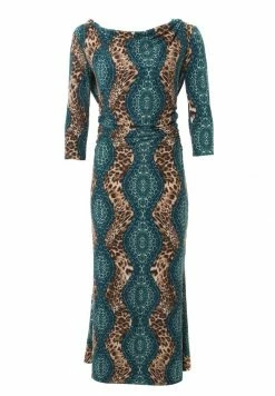 Madam-T ARAGURIA - Robe Longue - Rosa, Braun -Madam-T Soldes 2022 4528a0dad7c74bffb69b62400d2b51bd