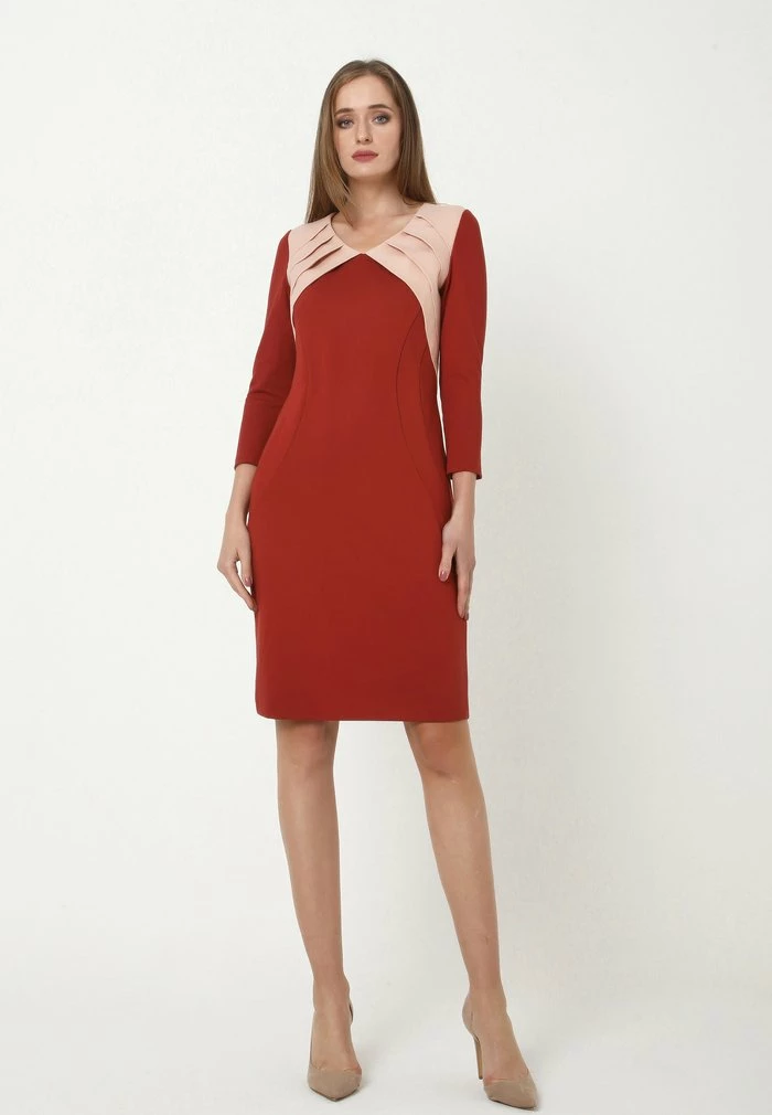 Madam-T AMRITA - Robe Fourreau - Red 4 Madam-T AMRITA - Robe Fourreau - Red – Image 4