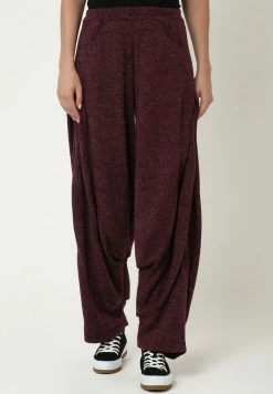 Madam-T HOSE POLLI - Pantalon Classique - Weinrot