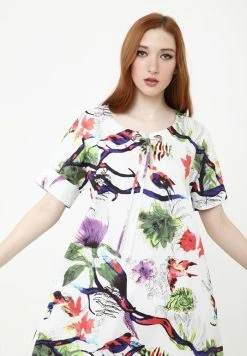 Madam-T LAURA - Robe De Jour - Weiß Lila 12 Madam-T LAURA - Robe De Jour - Weiß Lila -Madam-T Soldes 2022 45b9f0a4898c4bcabe747efa21c43fc0