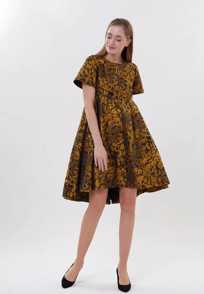 Madam-T SIMPLIFY - Robe De Soirée - Bla Utzk/ Senf 1 Madam-T SIMPLIFY - Robe De Soirée - Bla Utzk/ Senf