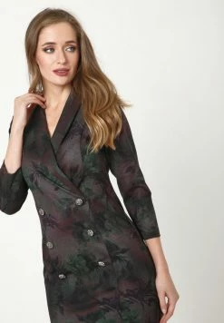 Madam-T KONTATA - Robe Fourreau - Grün, Pflaume -Madam-T Soldes 2022 45df3d0f2353455b94c1c4fc53148608