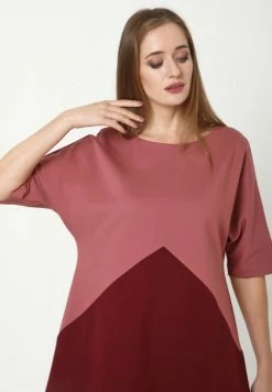 Madam-T LOLITA - Robe En Jersey - Weinrot Rosa -Madam-T Soldes 2022 46002c97f24844baa2bf8e2bbf50ead1