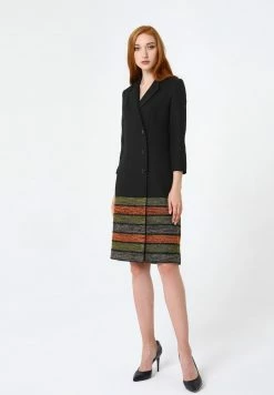 Madam-T ELMA - Robe De Jour - Schwarz, Orange -Madam-T Soldes 2022 466dd25d1abf490e804e7bf215bd1701